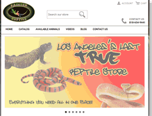 Tablet Screenshot of paintedreptile.com